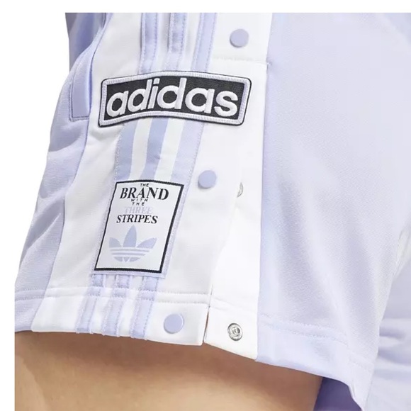 NWT adidas Originals Women's Adicolor Adibreak Shorts color: Violet Tone - Picture 4 of 5